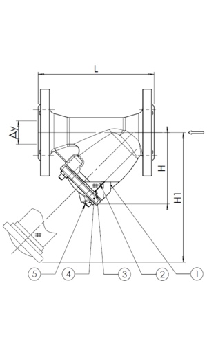 Размеры Tecofi F5240 Ду32